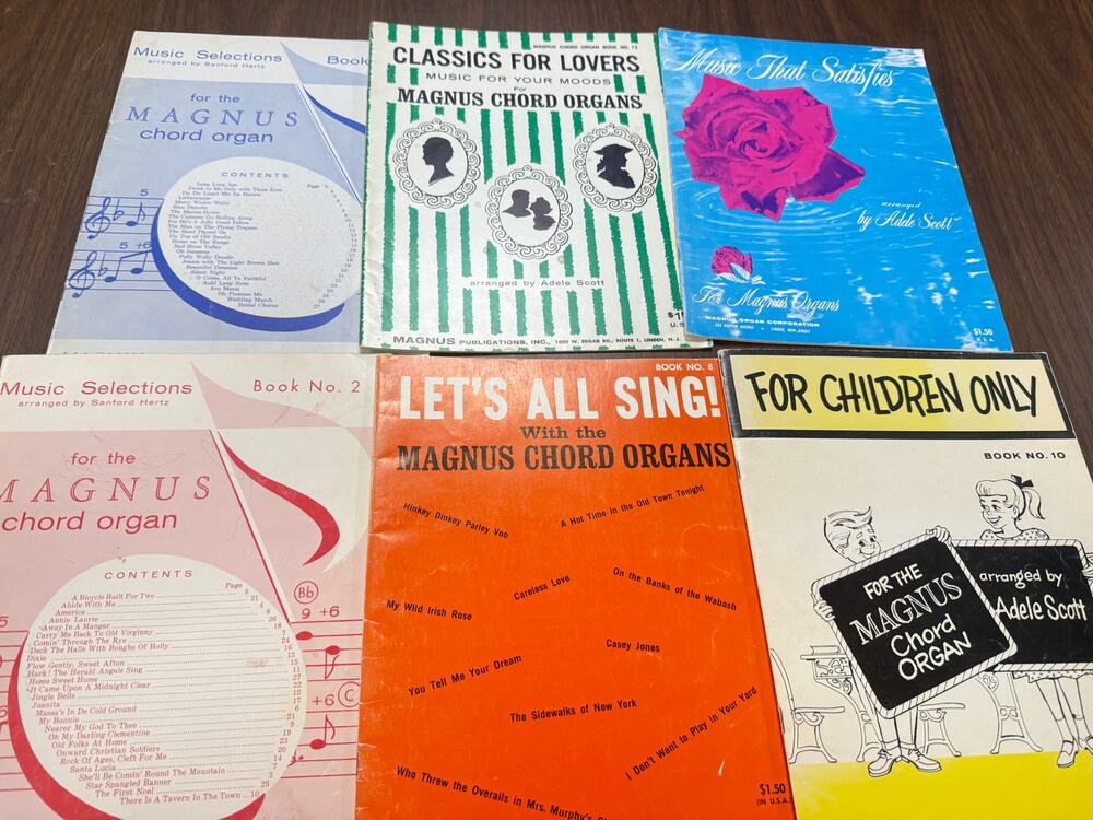 Vintage Magnus Chord Organ Sheet Music Adele Scott Children Classics Lot 6